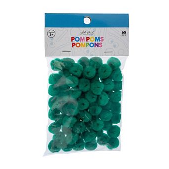 John Bead 0.5 in Mini Fluffy Pom Poms, 65 ct