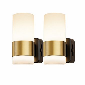 Dimmable 2-Pack LED Night Lights with Adjustable Dusk-to-Dawn Sensors.