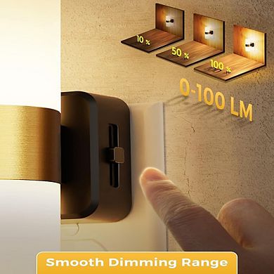 Dimmable 2-Pack LED Night Lights with Adjustable Dusk-to-Dawn Sensors.