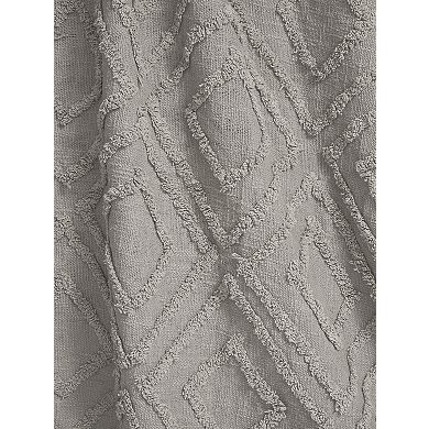 Fab Habitat Vauxhall Modern Textured Cotton Throw Blanket