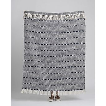 Fab Habitat Glasgow Minimalist Cotton Throw Blanket
