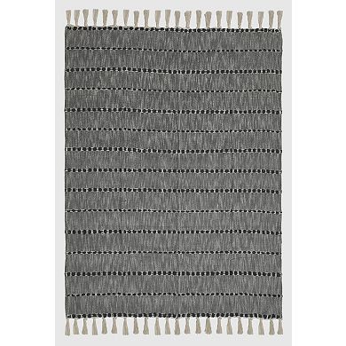 Fab Habitat Glasgow Minimalist Cotton Throw Blanket