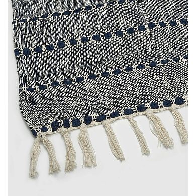 Fab Habitat Glasgow Minimalist Cotton Throw Blanket