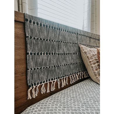 Fab Habitat Glasgow Minimalist Cotton Throw Blanket