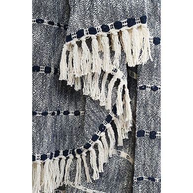 Fab Habitat Glasgow Minimalist Cotton Throw Blanket