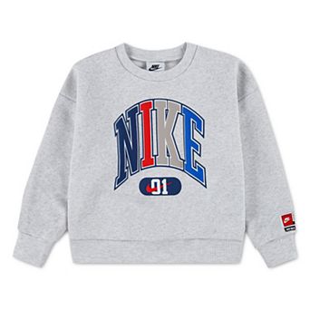 Toddler Boys Nike Graphic Fleece Long Sleeve Crewneck