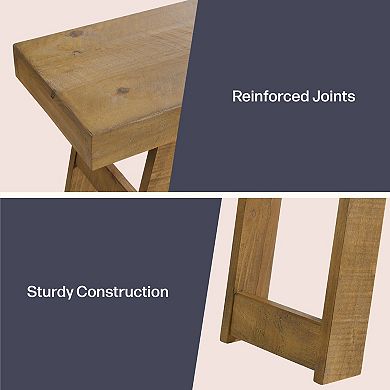 Alaterre Furniture Lawas Wood Console Table