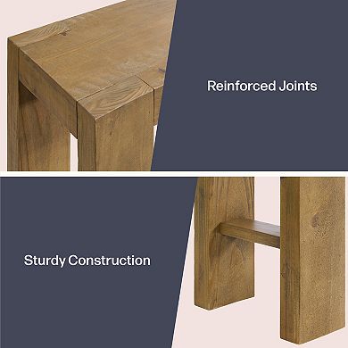 Alaterre Furniture Classic Console Table with Reinforced Joints