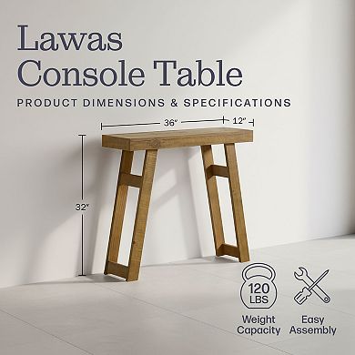 Alaterre Furniture Lawas Wood Console Table