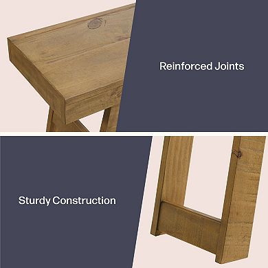 Alaterre Furniture Lawas Wood Console Table