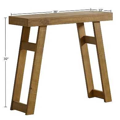 Alaterre Furniture Lawas Wood Console Table
