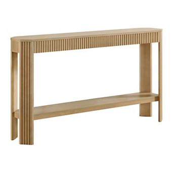 Alaterre Furniture 56-Inch Wood Console Table With Reinforced Joints