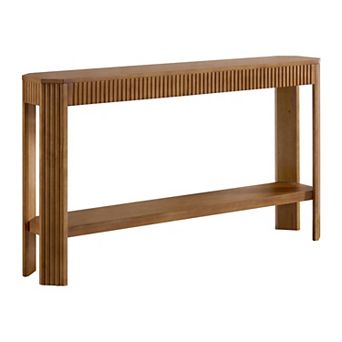 Alaterre Furniture 56-Inch Wood Console Table With Reinforced Joints