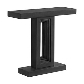 Alaterre Furniture Pismo Console Table with Unique Base Design