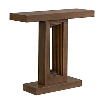 Alaterre Furniture Pismo Console Table with Unique Base Design