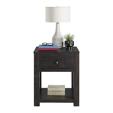 Alaterre Furniture 20-Inch End Table with Storage Drawer