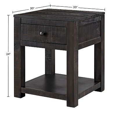 Alaterre Furniture 20-Inch End Table with Storage Drawer