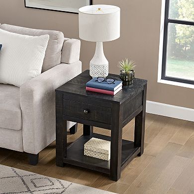 Alaterre Furniture 20-Inch End Table with Storage Drawer