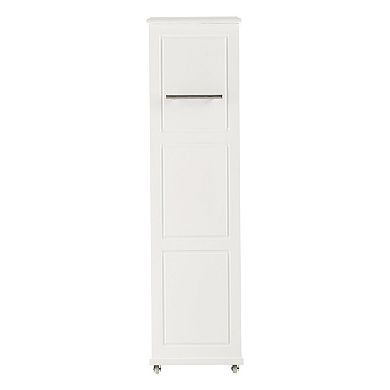 Alaterre Furniture Slim Rolling Storage Cart