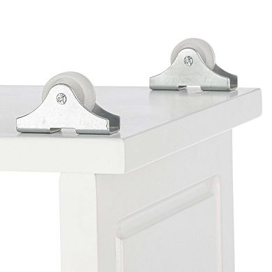 Alaterre Furniture Slim Rolling Storage Cart