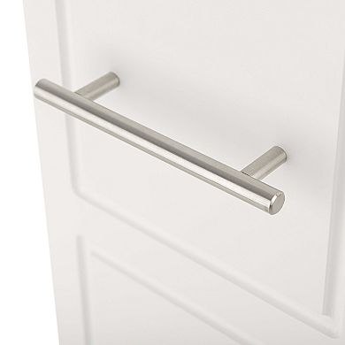 Alaterre Furniture Slim Rolling Storage Cart