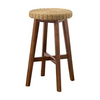 Alaterre Furniture 24-Inch Round Bar Stool
