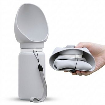 Portable Dog Water Bottle with Built-in Bowl Leakproof Travel Pet Water Dispenser for Dogs