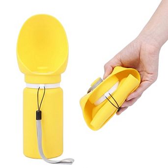 Portable Dog Water Bottle with Built-in Bowl Leakproof Travel Pet Water Dispenser for Dogs