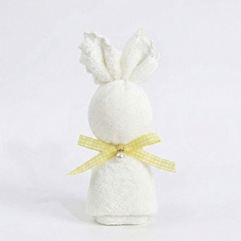 Bunny Shaped Washcloth 11.8 Inch Soft Plush Face Towel Gift Ready Design