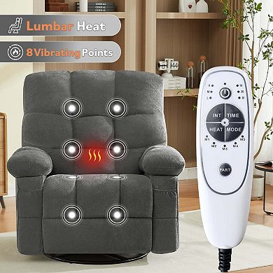 Oversized Rocker Recliner with Massage