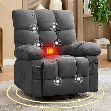 Oversized Rocker Recliner with Massage