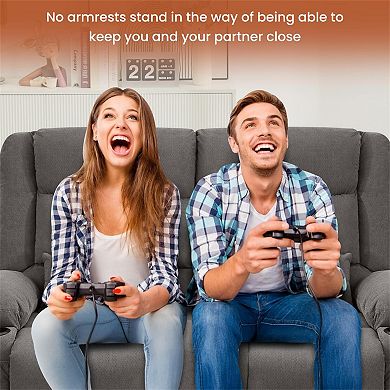 Modern Manual Reclining Loveseat