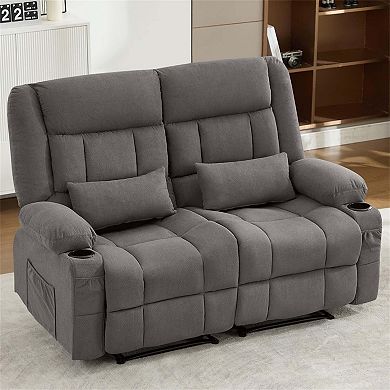 Modern Manual Reclining Loveseat