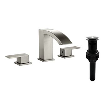 8 in Widespread 2-Handle Bathroom Faucet With Pop Up Drain for 3-Holes Mount