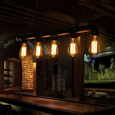 Vintage ST64 Edison Incandescent Bulb 60W Equivalent, E26 Base 2700K Amber Glass Dimmable, 6 Pack