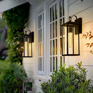 T30 Edison LED Tubular Bulb 4W , E26 Base 2700K Warm White Dimmable Clear Glass, 4 Pack