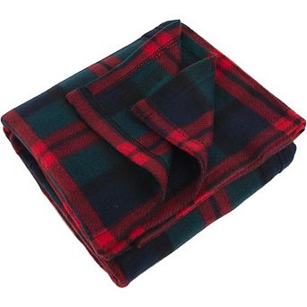 Plaid Fleece Throw Blanket 50 x 60