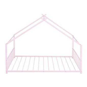 GOODSILO Metal Playhouse Bed Frame for Children's Bedroom Furniture