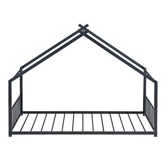 GOODSILO Metal Playhouse Bed Frame for Children's Bedroom Furniture