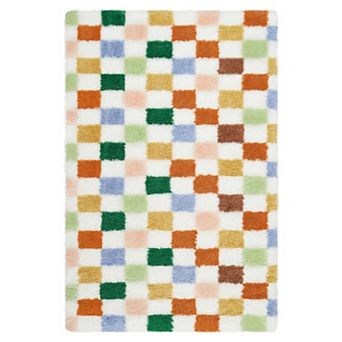 Checkered Non-Slip Rug - Ultra-Soft Non-Shedding Floor Mat for Home & Classroom