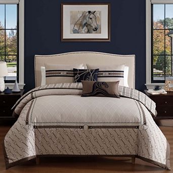 Bebejan Equestrian 100 % Cotton Sateen 5 pc Reversible Comforter Set
