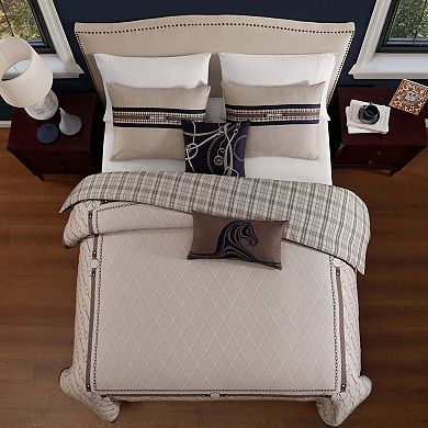 Bebejan Equestrian 100 % Cotton Sateen 5 Piece Reversible Comforter Set