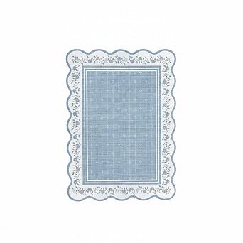 Modern Border Washable Rug - Stain-Resistant Low-Pile Foldable Carpet for Home