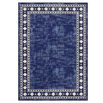Modern Washable Rugs - Ultra-Soft, Non-Shedding & Easy Clean Indoor Mat for Living Room, Bedroom