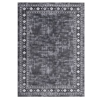 Modern Washable Rugs - Ultra-Soft, Non-Shedding & Easy Clean Indoor Mat for Living Room, Bedroom