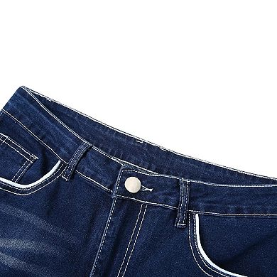 Men's Stretch Denim Jeans Classic Jeans, Street Style Regular Jeans Relaxed Fit Pants Comfy