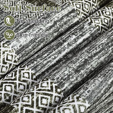 Modern Washable Area Rug, Non-Slip Stain-Resistant Low-Pile Carpet for Home Rooms