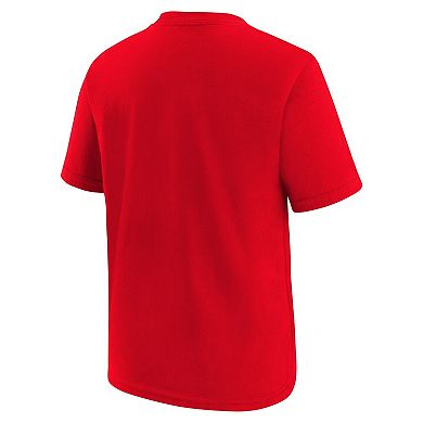 Youth Nike Red Cincinnati Reds Cooperstown Collection Team Logo T-Shirt