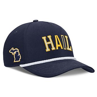 Unisex Nike Navy Michigan Wolverines 2026 Basketball Refresh 5-Panel Rope Rise Hat