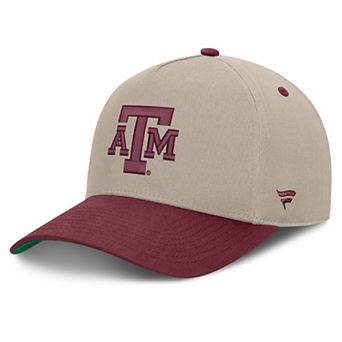 Men's Fanatics Stone/Maroon Texas A&M Aggies Veteran Two-Tone Adjustable Hat